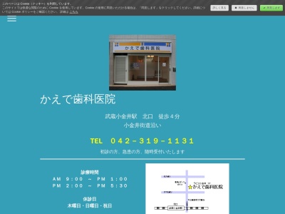 かえで歯科医院(日本、〒184-0004東京都小金井市本町２丁目２０−５エストライフ小金井1F)